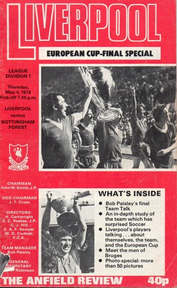Match programme